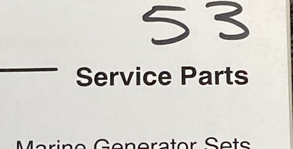 KOHLER GENERATORS TP-5229 TP-5231 TP-5253 SERVICE PARTS/PARTS LISTING MANUALS
