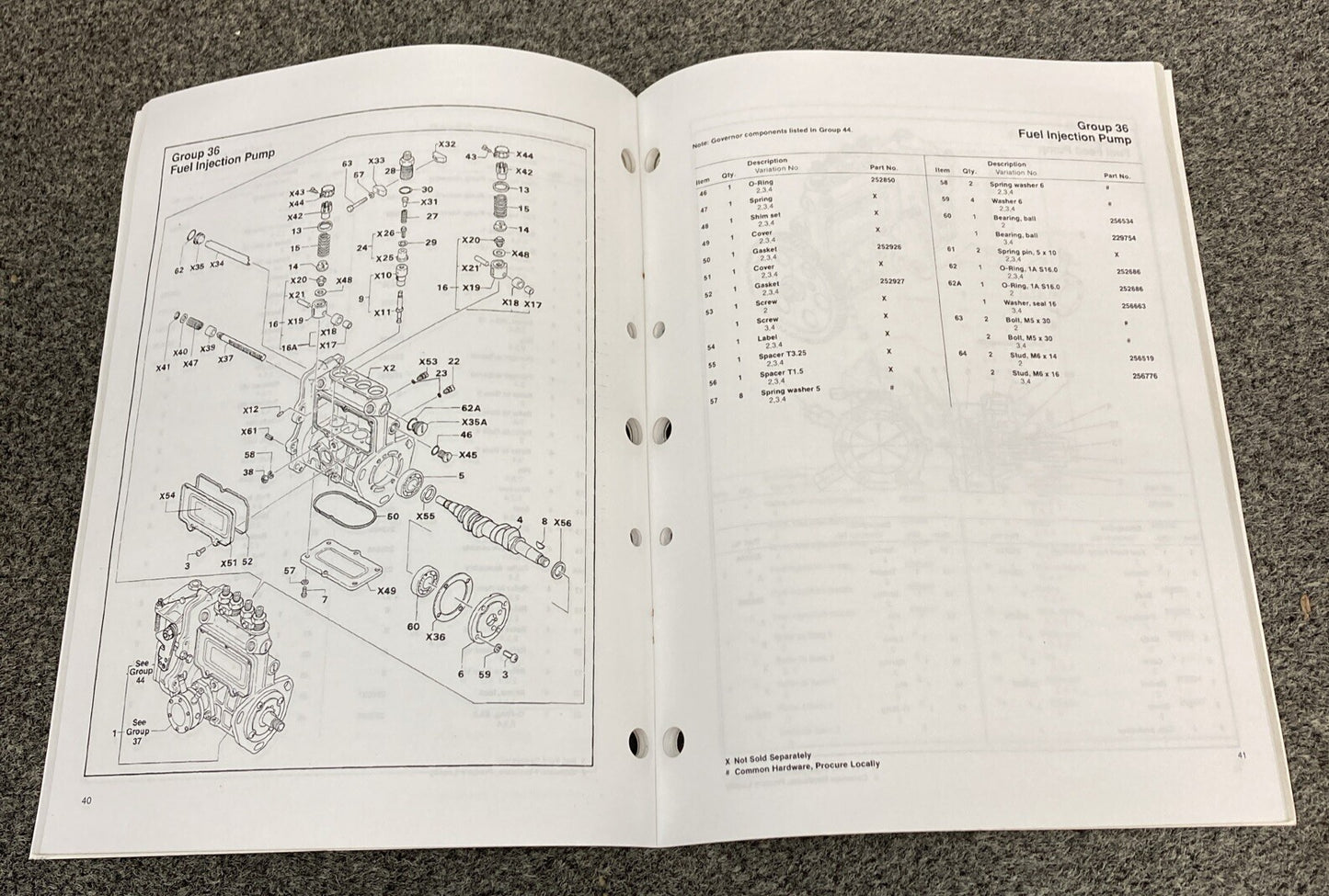 KOHLER GENERATORS TP-5229 TP-5231 TP-5253 SERVICE PARTS/PARTS LISTING MANUALS