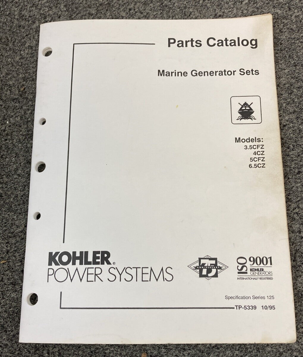 QTY 4 KOHLER GENERATORS SETS SERVICE PARTS/PARTS CATALOGS