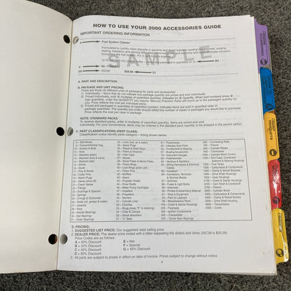 MERCURY PRECISION PARTS 2000 ACCESSORIES GUIDE 90-42000