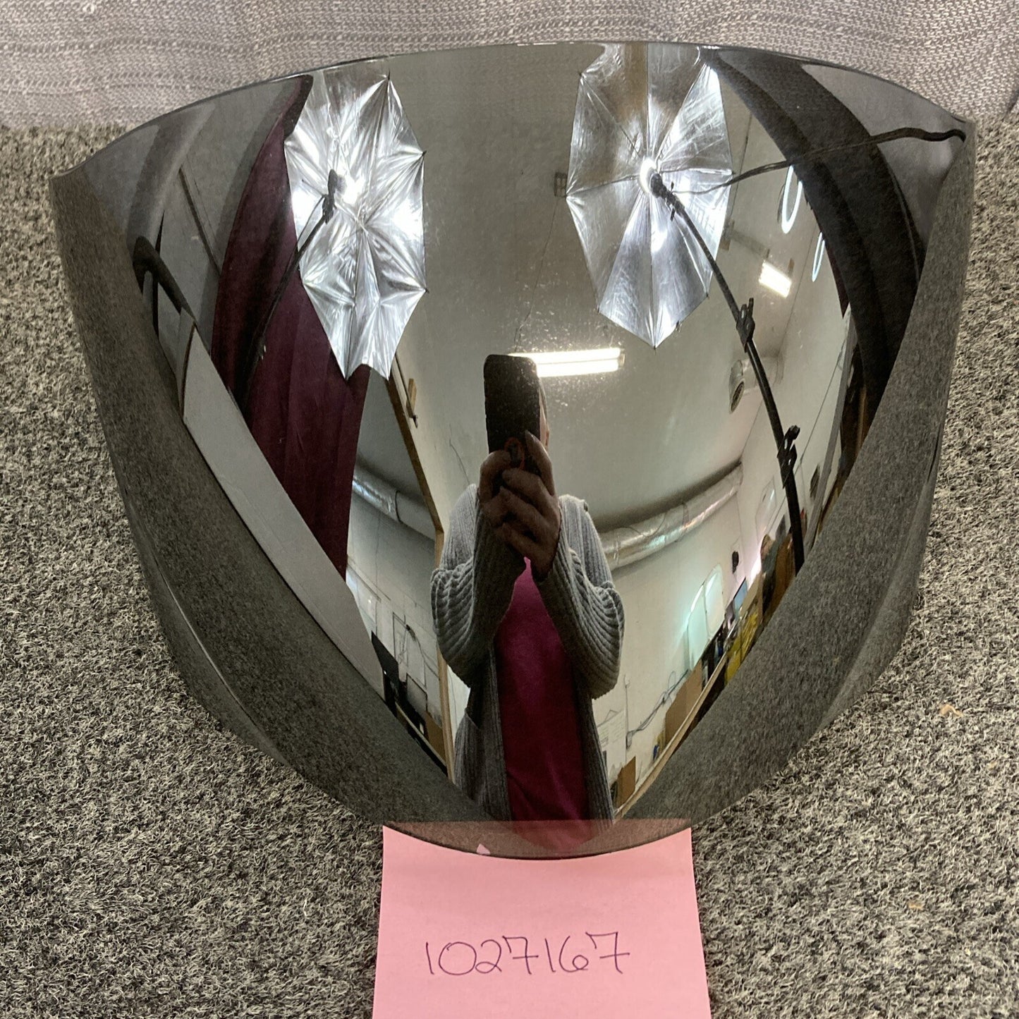 NEW MERICAPOWERSPORTS 1027167 METALLIC SILVER HELMET VISOR