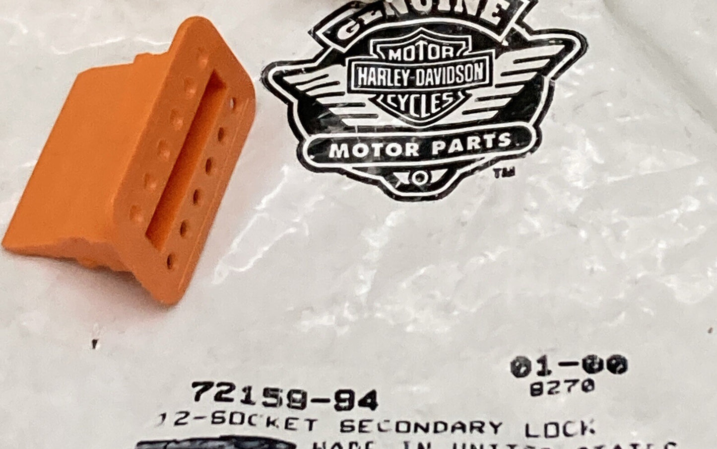 NEW GENUINE HARLEY DAVIDSON 72159-94 12-SOCKET SECONDARY LOCK