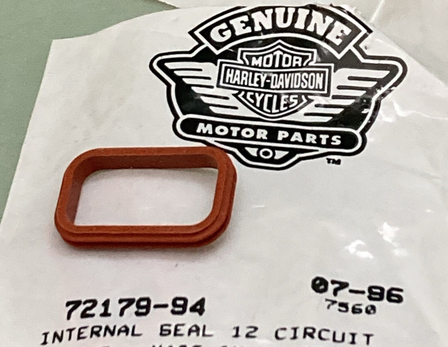 NEW GENUINE HARLEY DAVIDSON 72179-94 INTERNAL SEAL 12 CIRCUIT