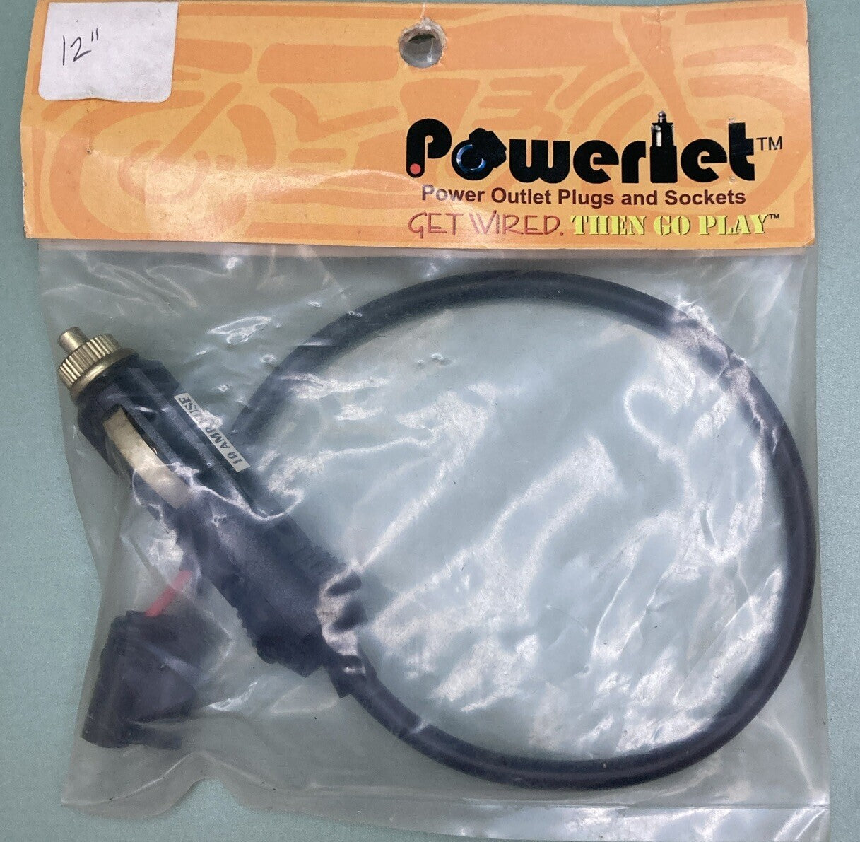 NEW Powerlet 12" DUAL FEMALE 10 AMP CHARGER PLUG
