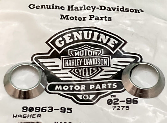 QTY 2 NEW GENUINE HARLEY DAVIDSON 90963-95 WASHER