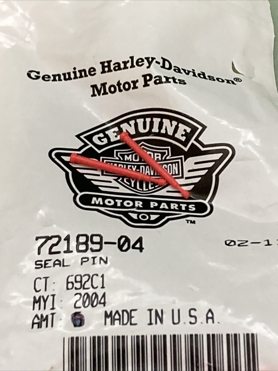 QTY 2 NEW GENUINE HARLEY DAVIDSON 72189-04 SEAL PIN