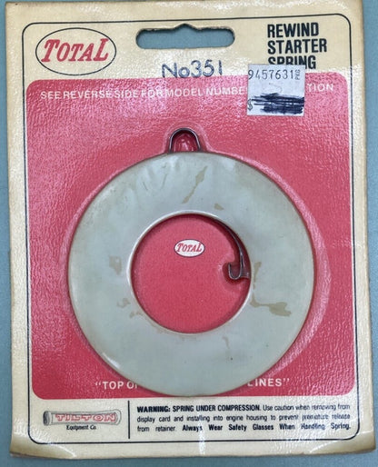 NEW GENUINE TOTAL 351 REWIND STARTER SPRING PIONEER