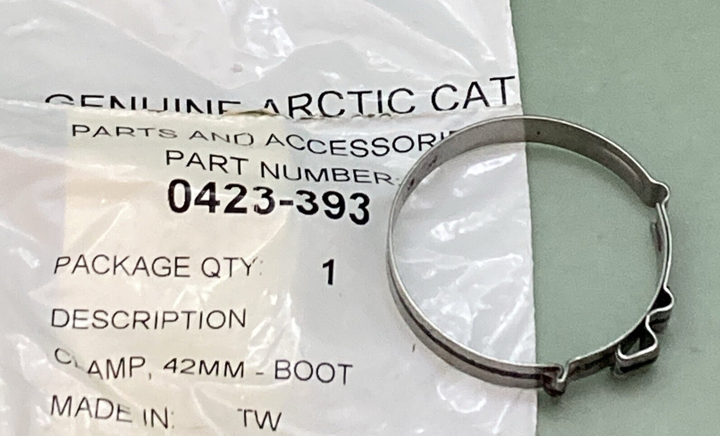 NEW GENUINE ARCTIC CAT 0423-393 CLAMP, 42MM-BOOT