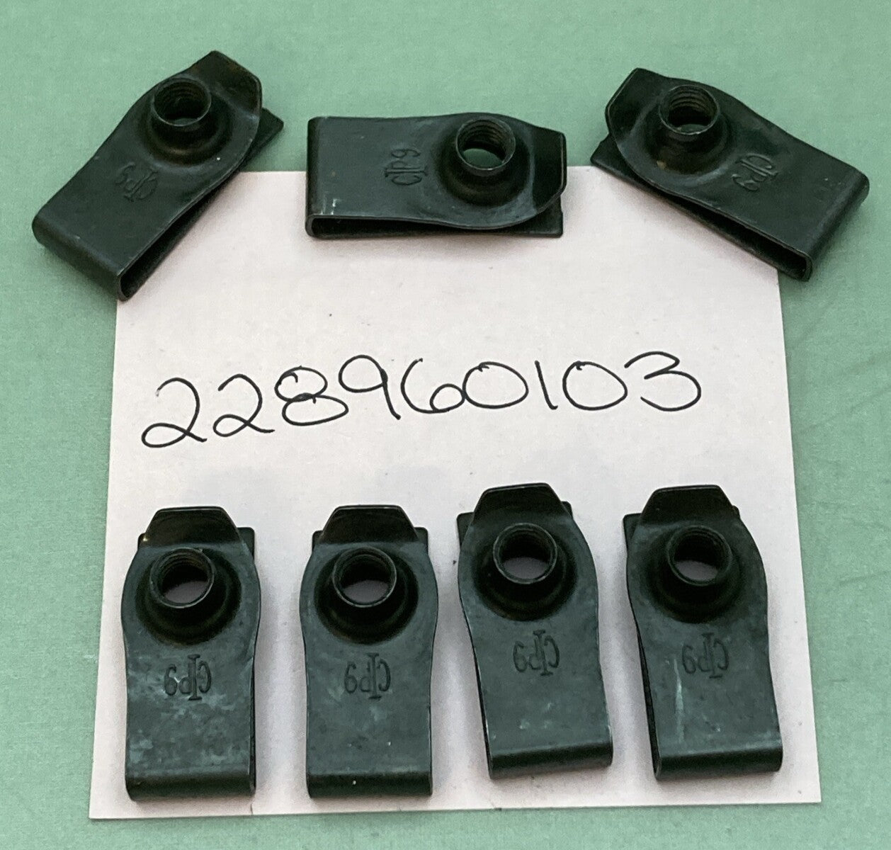 QTY 7 NEW AFTERMARKET 228960103 CLIP STYLE NUTS