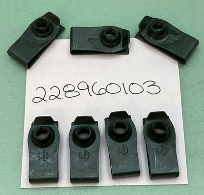 QTY 7 NEW AFTERMARKET 228960103 CLIP STYLE NUTS