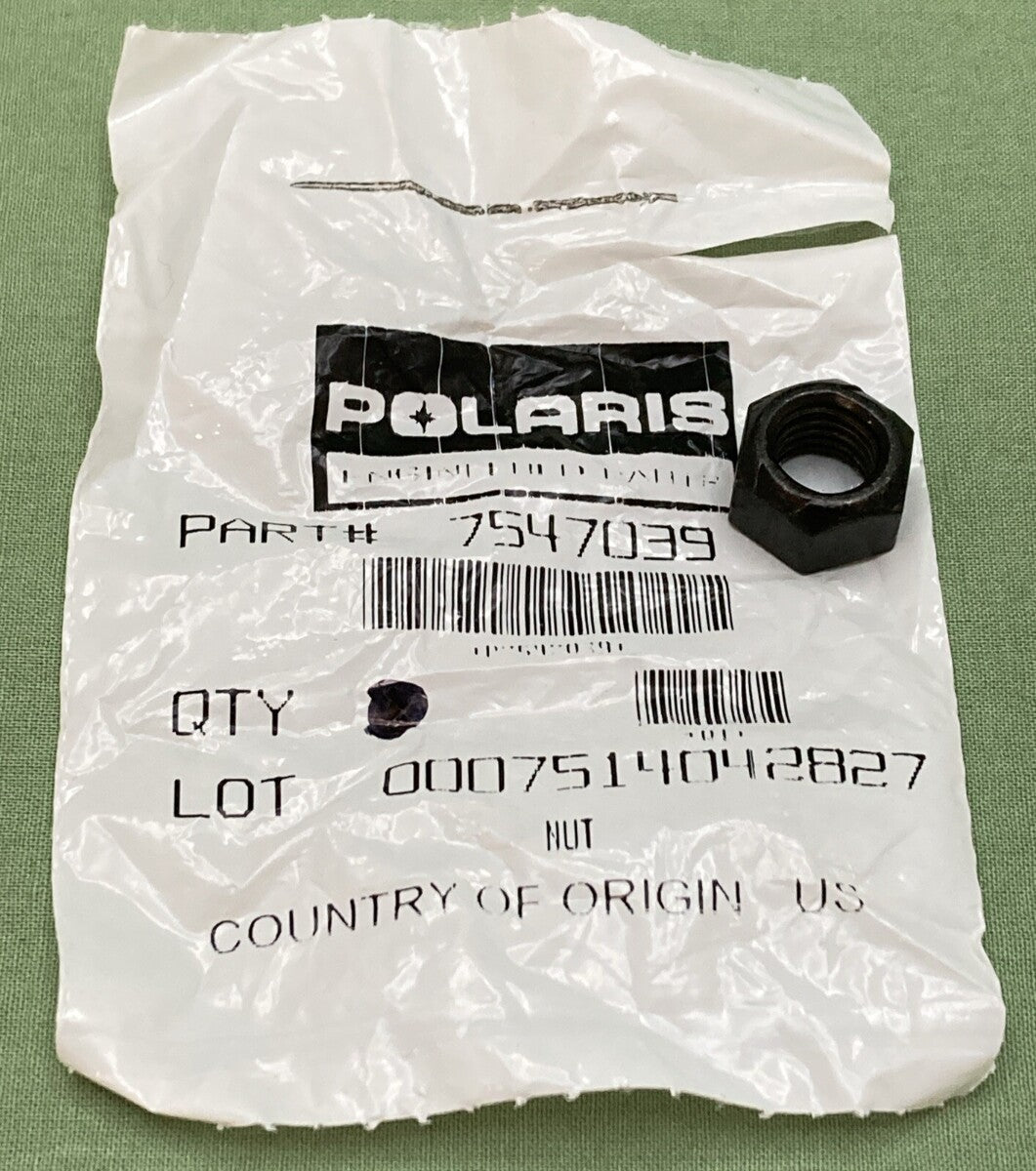 NEW GENUINE POLARIS 7547039 REAR BRAKE NUT