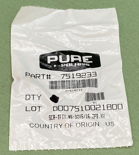 NEW GENUINE POLARIS 7519233 EXHAUST SYSTEM SCREW