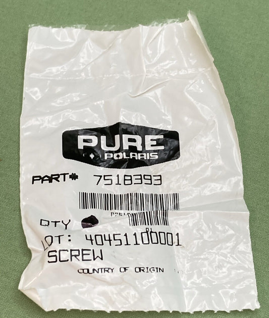 NEW GENUINE POLARIS 7518393 BUMPER MOUNTING SCREW