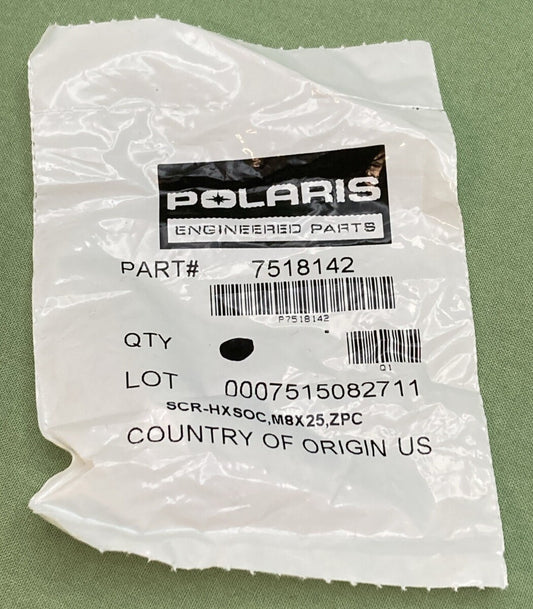 NEW GENUINE POLARIS 7518142 FRAME Scr - Hxsoc, M8X25, Zpc