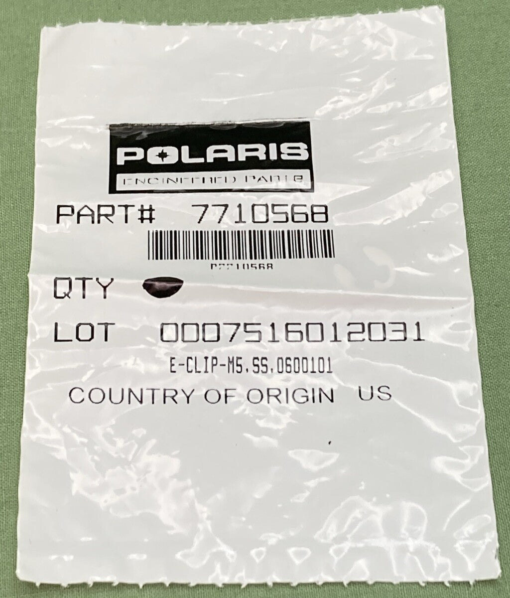 NEW GENUINE POLARIS 7710568 GRAB BAR E-CLIP-M5,SS,0600101