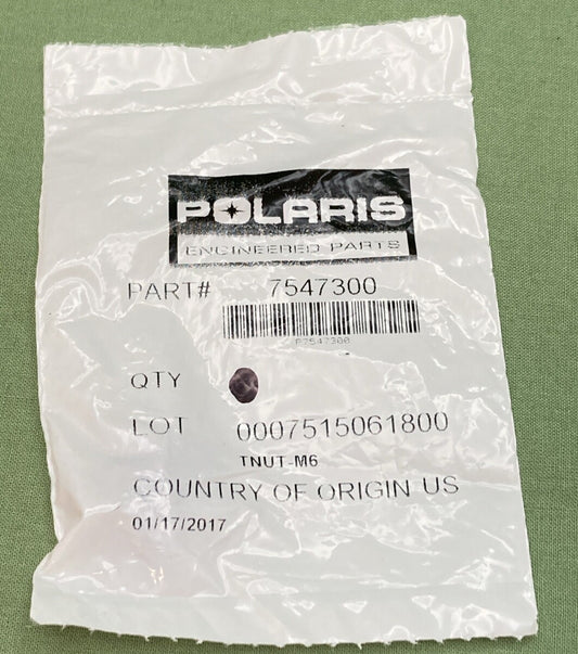 NEW GENUINE POLARIS 7547300 WINDSHIELD TNUT M6