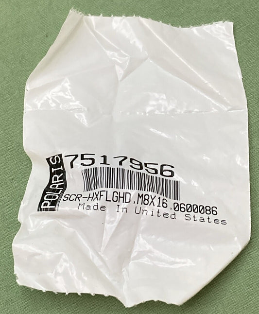 NEW GENUINE POLARIS 7517956 CAB FRAME SCREW Hxflghd, M8X16