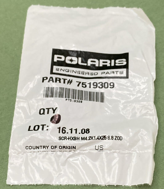 NEW GENUINE POLARIS 7519309 CHASSIS, FRAME SCREW