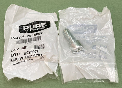 QTY 2 NEW GENUINE POLARIS 7518857 Headlight Assembly Screw Hex Sckt