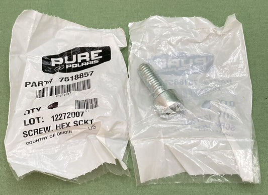 QTY 2 NEW GENUINE POLARIS 7518857 Headlight Assembly Screw Hex Sckt