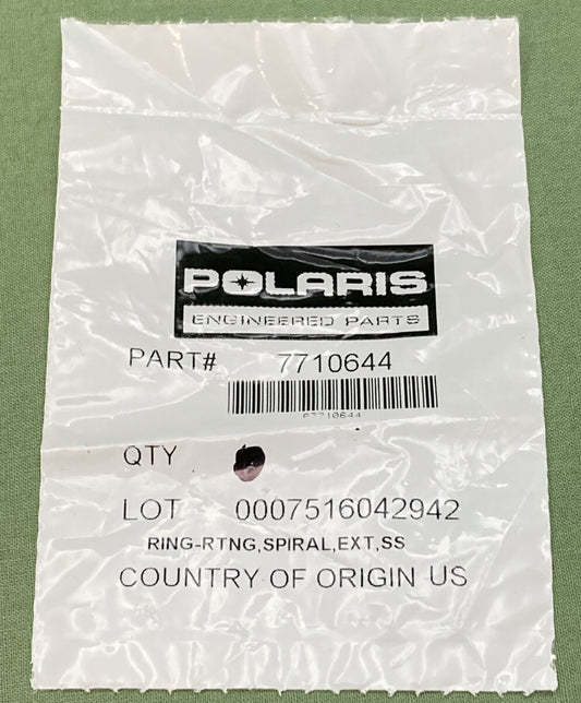 NEW GENUINE POLARIS 7710644 Exterior Spiral Retaining Ring