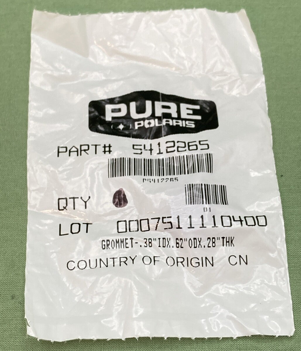 NEW GENUINE POLARIS 5412265 Forward Lighting Grommet  .38"IDX.62"ODX.28"THK