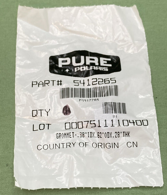 NEW GENUINE POLARIS 5412265 Forward Lighting Grommet  .38"IDX.62"ODX.28"THK