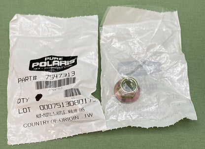 QTY 2 NEW GENUINE POLARIS 7547313 ENGINE MOUNTING Nut, Flange