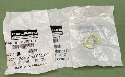 QTY 3 NEW GENUINE POLARIS 7555801 Engine and Muffler Mounting Washer