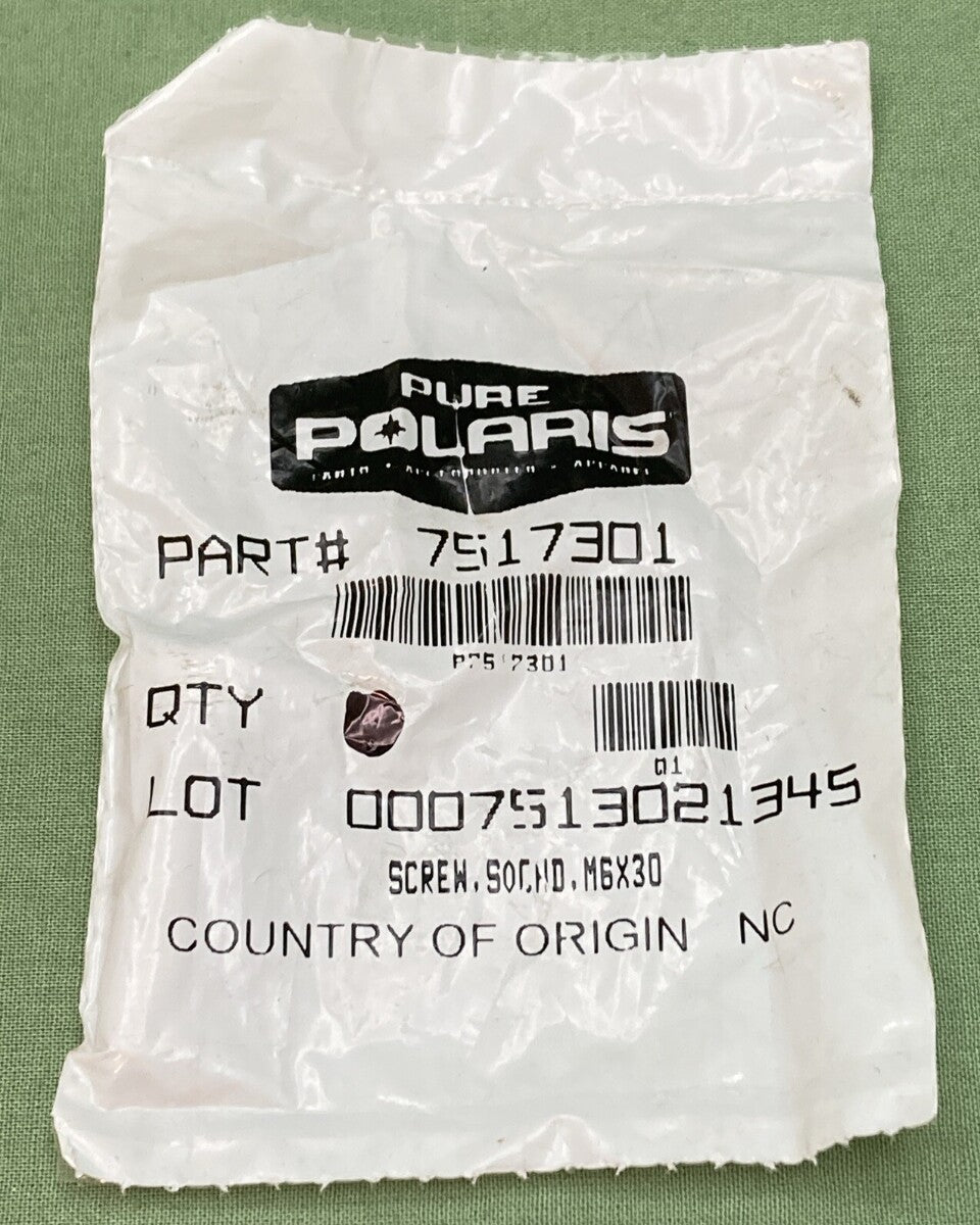NEW GENUINE POLARIS 7517301 Steering Hoop Screw, Sochd, M6X30