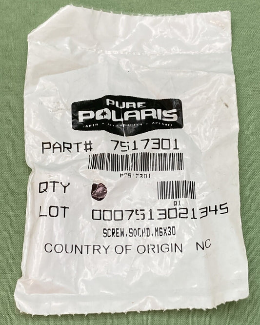 NEW GENUINE POLARIS 7517301 Steering Hoop Screw, Sochd, M6X30
