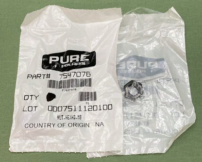 QTY 2 NEW GENUINE POLARIS 7547076 CLUTCH COVER Nut