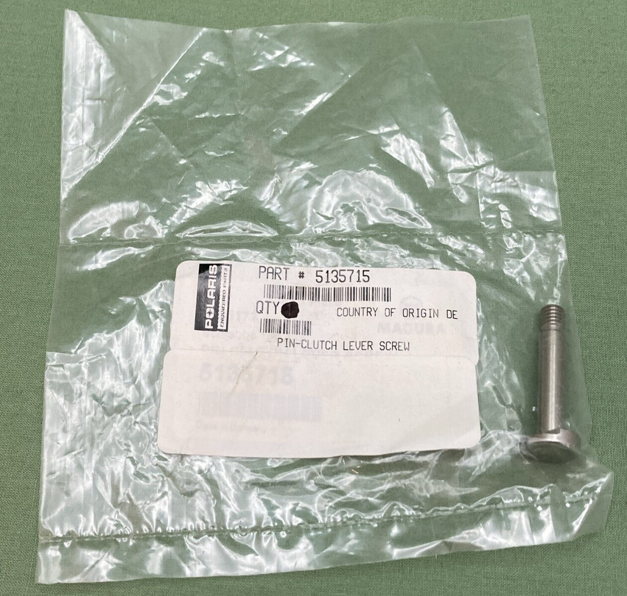 NEW GENUINE POLARIS 5135715 PIN-CLUTCH LEVER SCREW