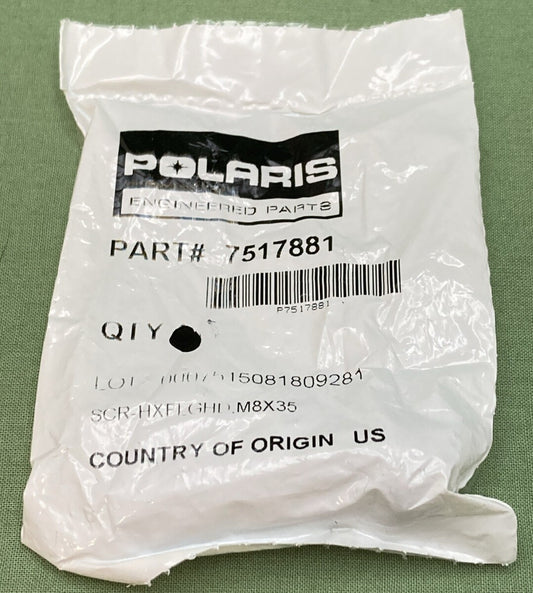 NEW GENUINE POLARIS 7517881 CAB FRAME AND SIDE BARS SCREW HXFLGHD,M8X35