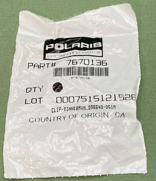 NEW GENUINE POLARIS 7670136 Clip Tinnerman, D98640 - 051M