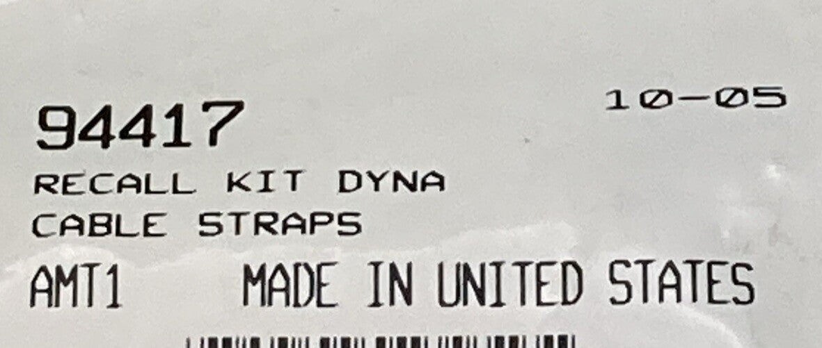 NEW GENUINE HARLEY DAVIDSON 94417 RECALL KIT DYNA CABLE STRAPS