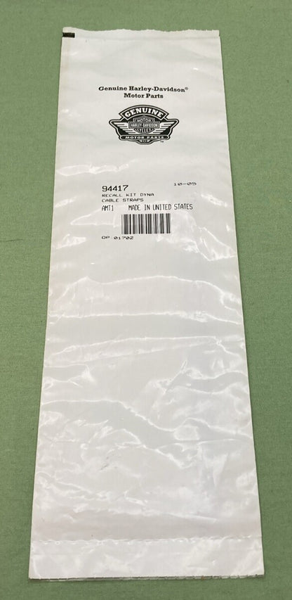 NEW GENUINE HARLEY DAVIDSON 94417 RECALL KIT DYNA CABLE STRAPS