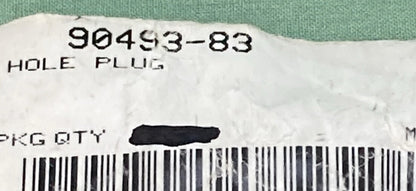 NEW GENUINE HARLEY DAVIDSON 90493-83 FRAME & JIFFY STAND HOLE PLUG
