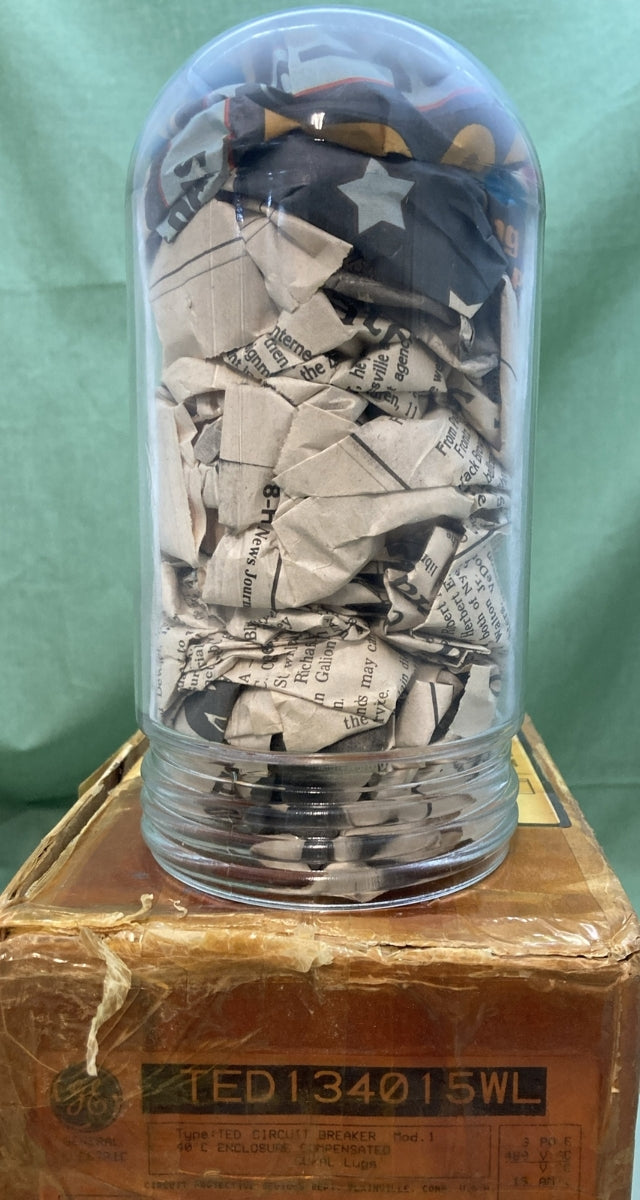 NEW VINTAGE P & G CO 64672A EXPLOSION PROOF INDUSTRIAL GLASS GLOBE 2.5W X 6.25H
