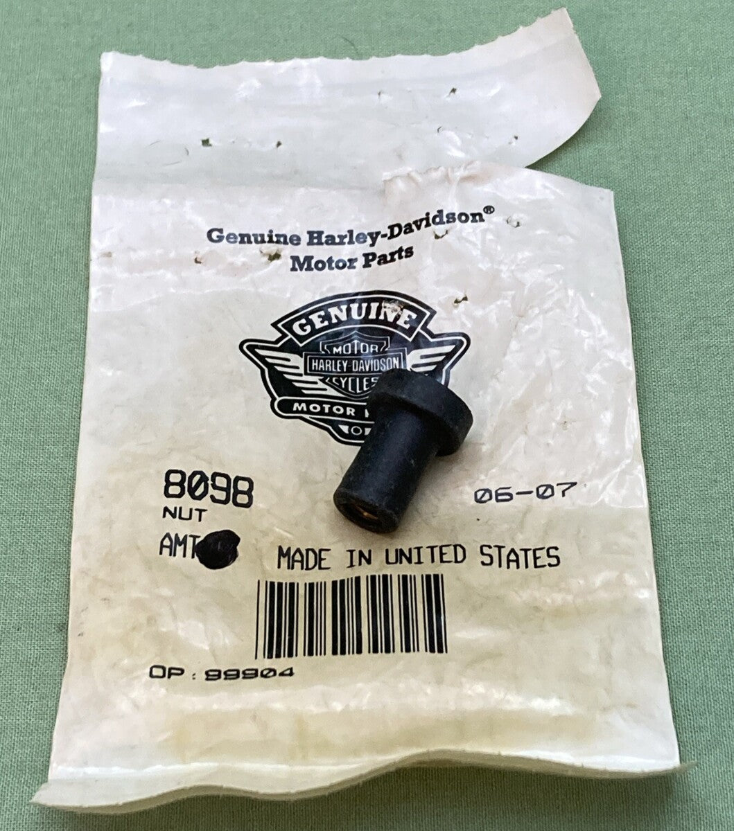 NEW GENUINE HARLEY DAVIDSON 8098 NUT, WELL