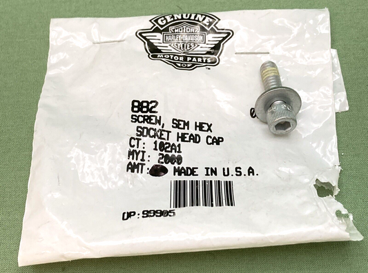 NEW GENUINE HARLEY DAVIDSON 882 SCREW SEM HEX SOCKET HEAD CAP