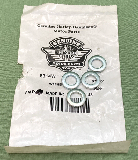 QTY 4 NEW GENUINE HARLEY DAVIDSON 6314W WASHER