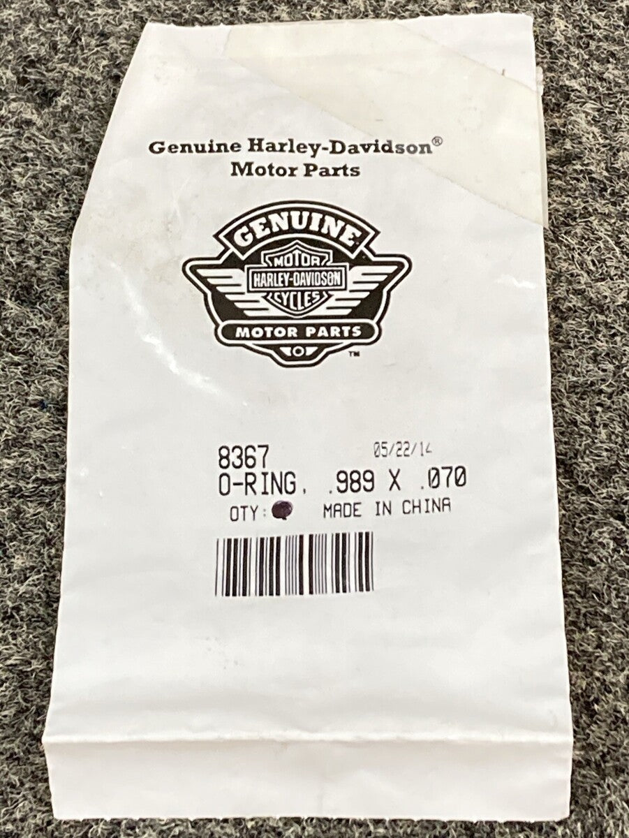 NEW GENUINE HARLEY DAVIDSON 8367 O RING .989 X .070