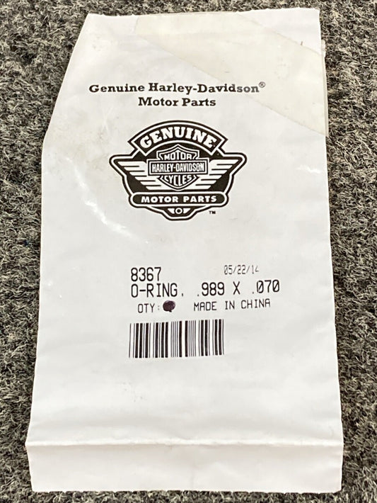 NEW GENUINE HARLEY DAVIDSON 8367 O RING .989 X .070