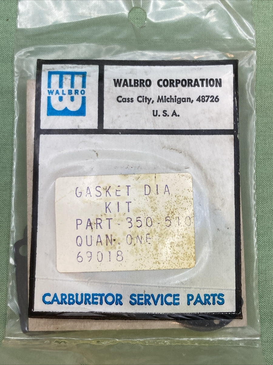 NEW GENUINE WALBRO 350-510 CARBURETOR KIT