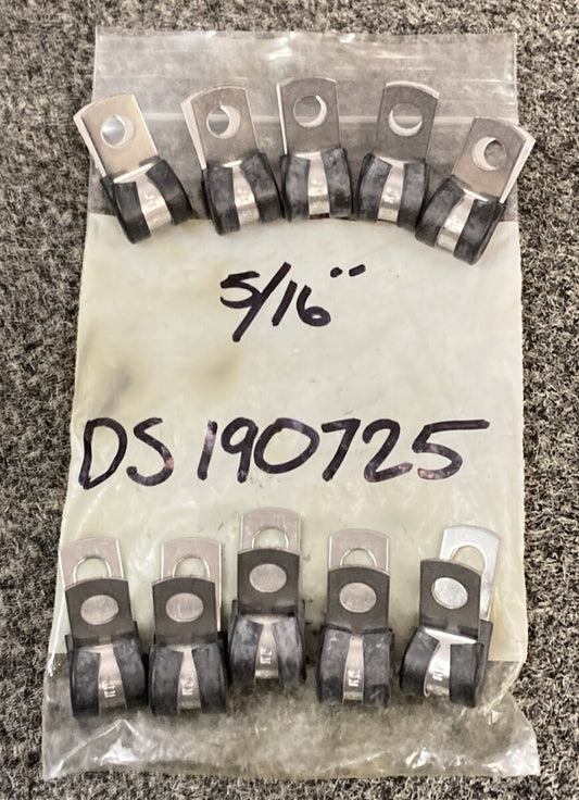 QTY 10 NEW REPLACES GARDNER WESTCOTT DS190725 Clamp Adel 5/16"