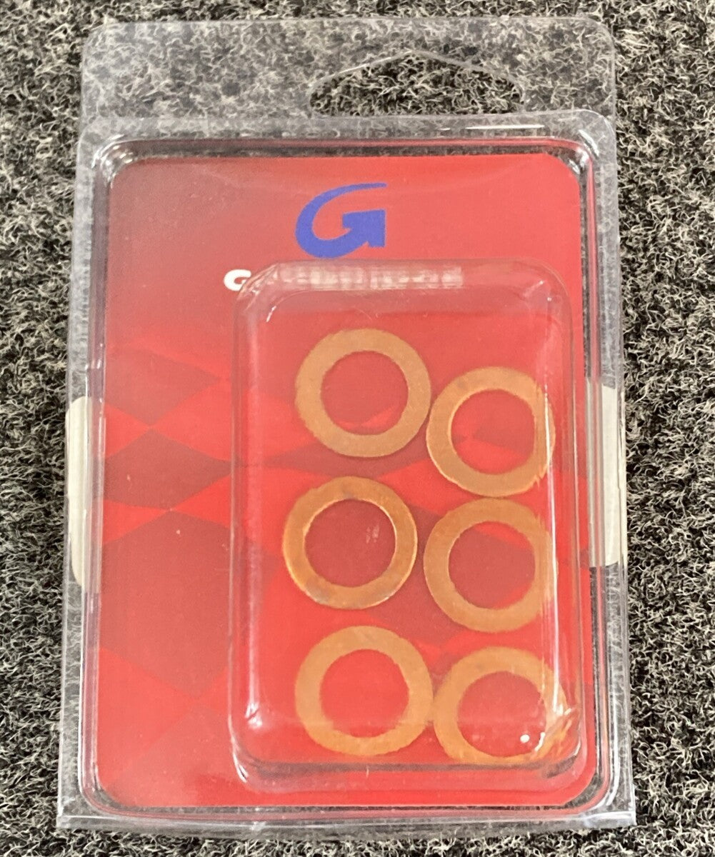 QTY 6 NEW GOODRIDGE  P44518-6 BRAKE PART GASKET BANJO 12MM