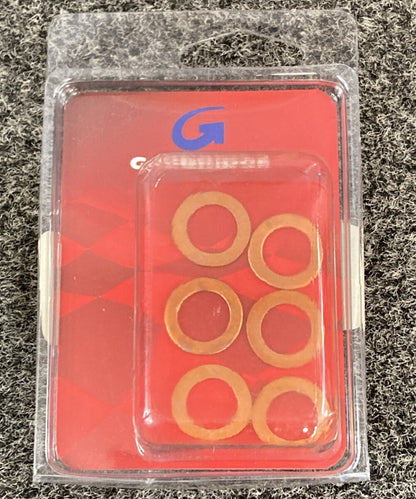QTY 6 NEW GOODRIDGE  P44518-6 BRAKE PART GASKET BANJO 12MM
