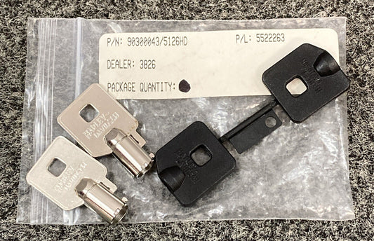 NEW REPLACES HARLEY DAVIDSON 90300043/5126HD KEY SET