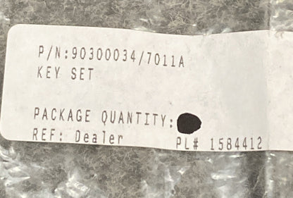 NEW REPLACES HARLEY DAVIDSON 90300043/7011A KEY SET